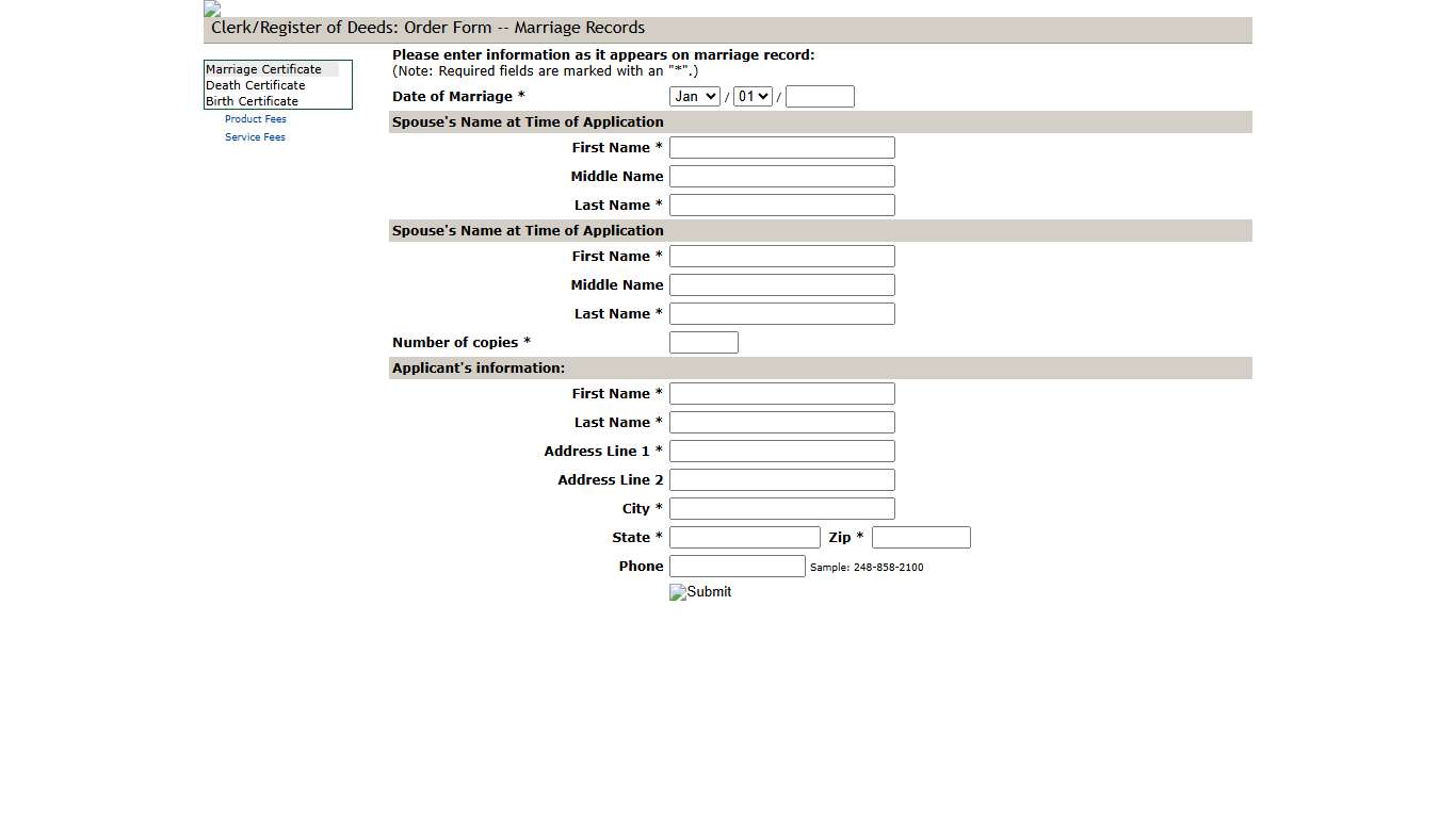 Vital Statistics Application